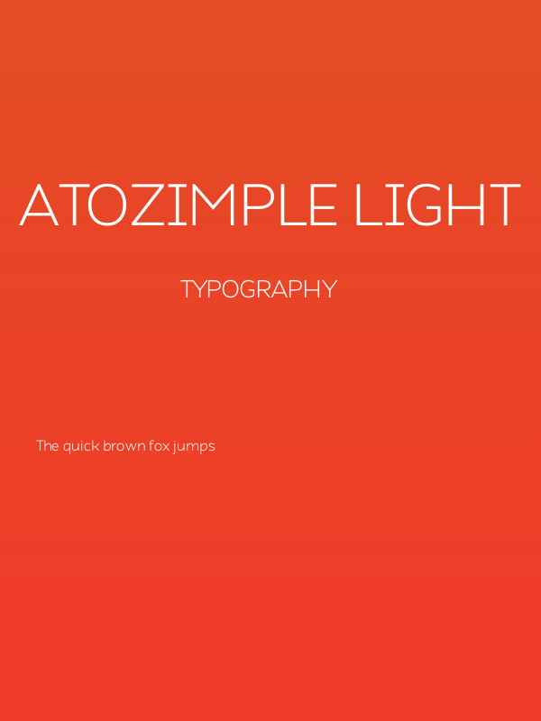 Atozimple Light Poster
