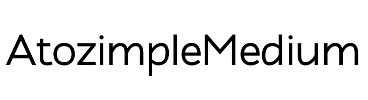 Atozimple Medium  Скачать бесплатные шрифты