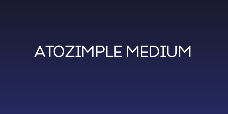 Atozimple Medium Social Header