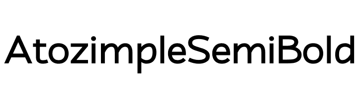 Atozimple SemiBold  フリーフォントのダウンロード