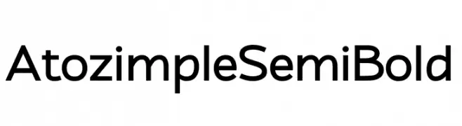 Atozimple SemiBold  les polices de caractères gratuit tlcharger