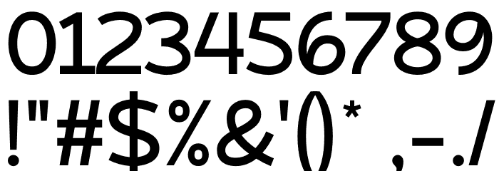 Atozimple SemiBold Font OTHER CHARS