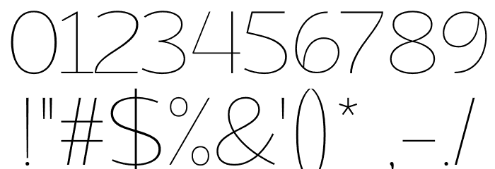 Atozimple Thin Font OTHER CHARS