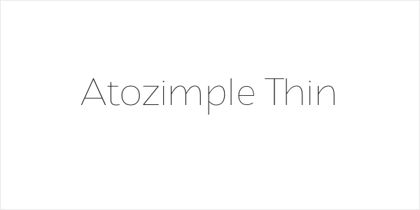 Atozimple Thin Logo