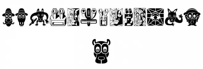 Atradimas Regular Font Litere mari