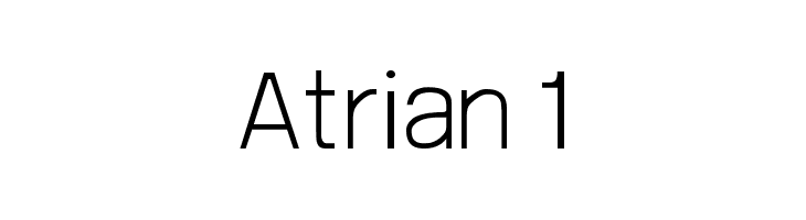 Atrian 1 Font