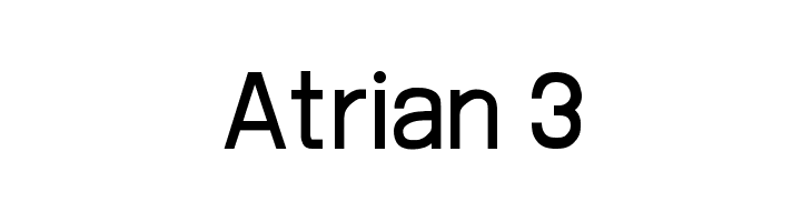 Atrian 3 Font
