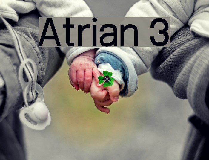 Atrian 3 Font examples