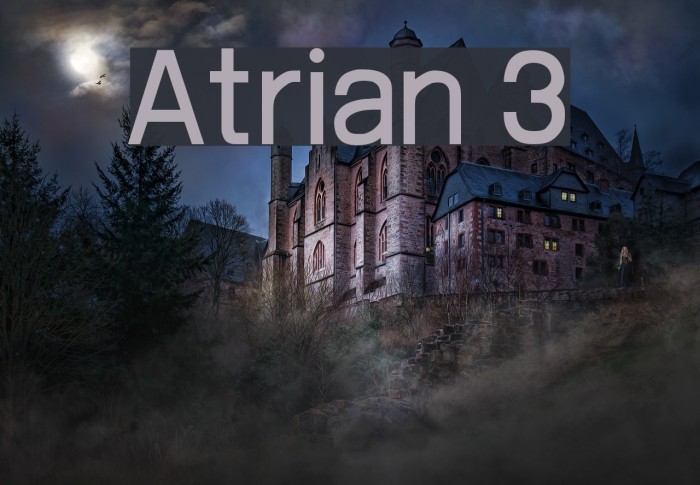 Atrian 3 Font examples