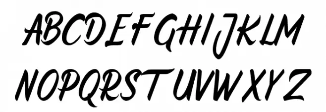 Atrusttacho 字体 大写
