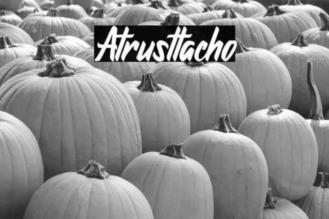 Atrusttacho Font examples