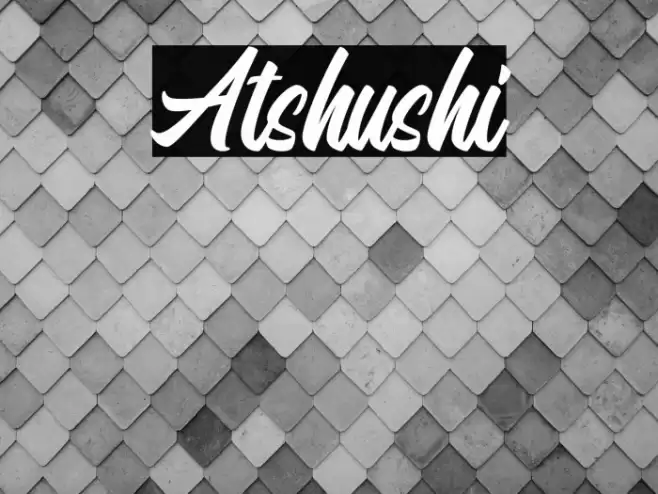 Atshushi Font examples