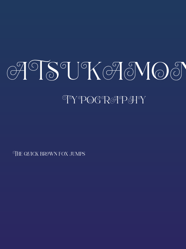 AtsukaMontreal-Regular Poster