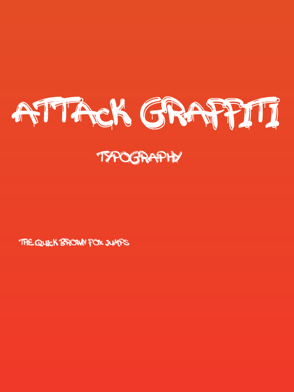 Attack Graffiti Poster