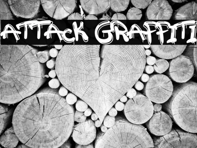 Attack Graffiti Font examples