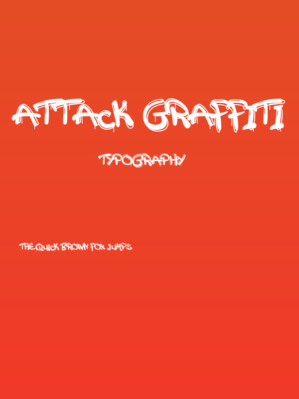 Attack Graffiti Poster