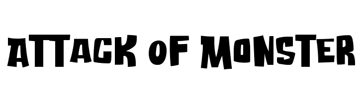 Attack Of Monster  Fuentes Gratis Descargar