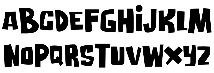 Attack Of Monster Font LOWERCASE