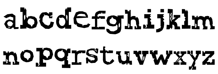 Attack on Courier Font LOWERCASE