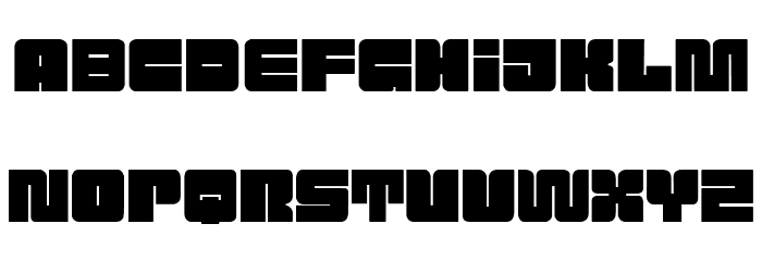Attack the Block Font LOWERCASE