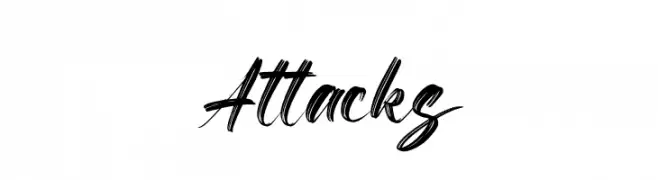 Attacks  フリーフォントのダウンロード
