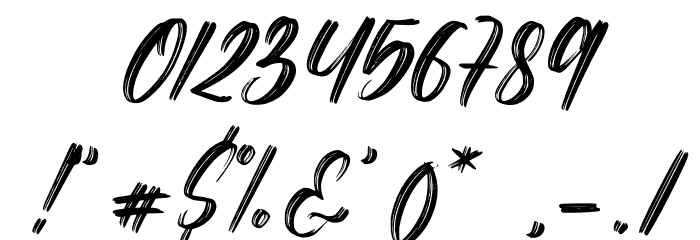 Attacks Font OTHER CHARS