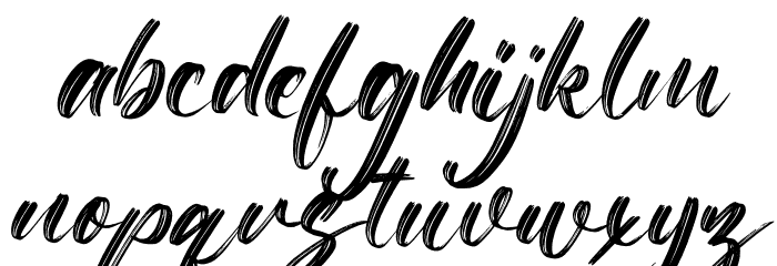 Attacks Font LOWERCASE