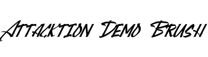 Attacktion Demo Brush  font caratteri gratis