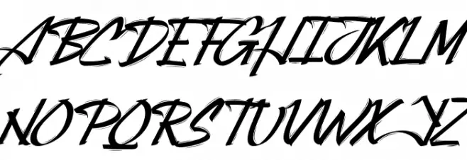 Attacktion Demo Brush 字体 大写