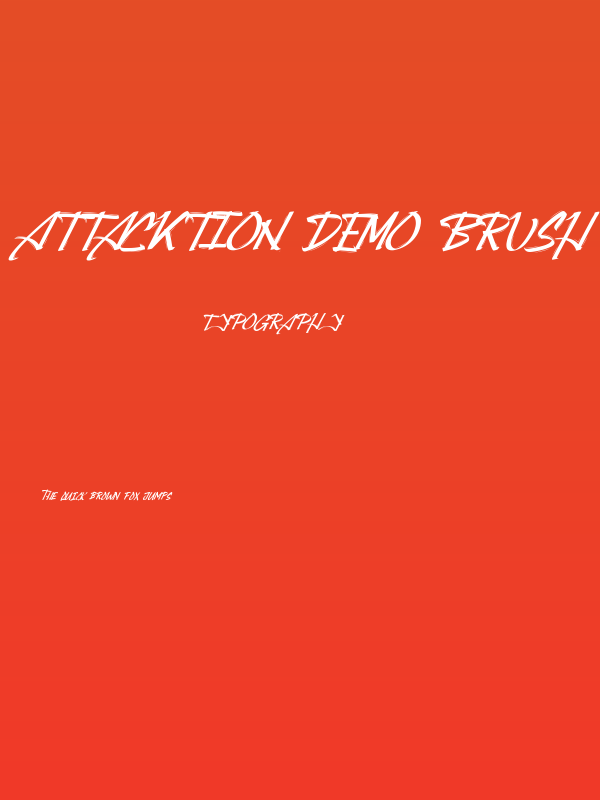 Attacktion Demo Brush Poster