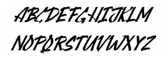 Attacktion Demo Brush Schriftart Kleinbuchstaben