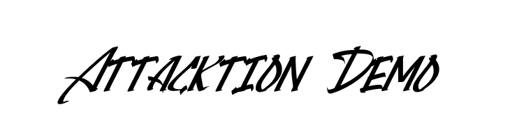 Attacktion Demo  नि: शुल्क फ़ॉन्ट्स डाउनलोड
