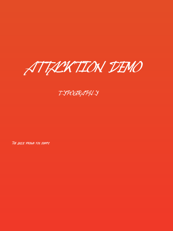 Attacktion Demo Poster