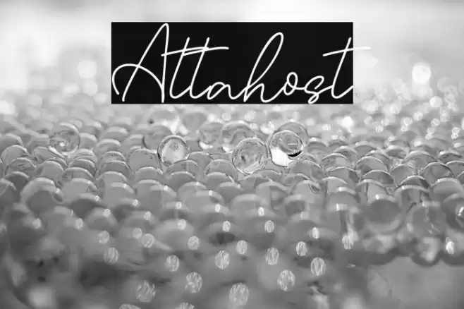 Attahost Font examples