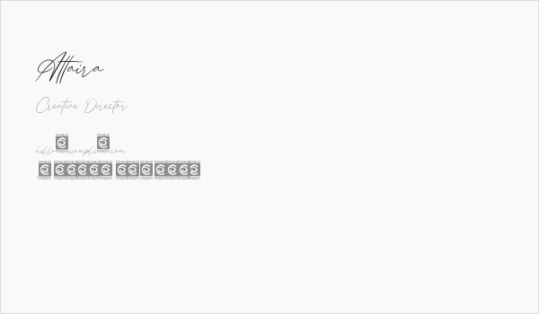 Attaira Business Card