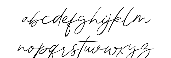 Attaira Font LOWERCASE