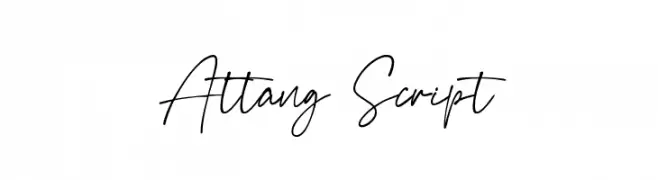 Attang Script  フリーフォントのダウンロード