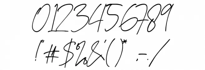 Attang Script Font OTHER CHARS