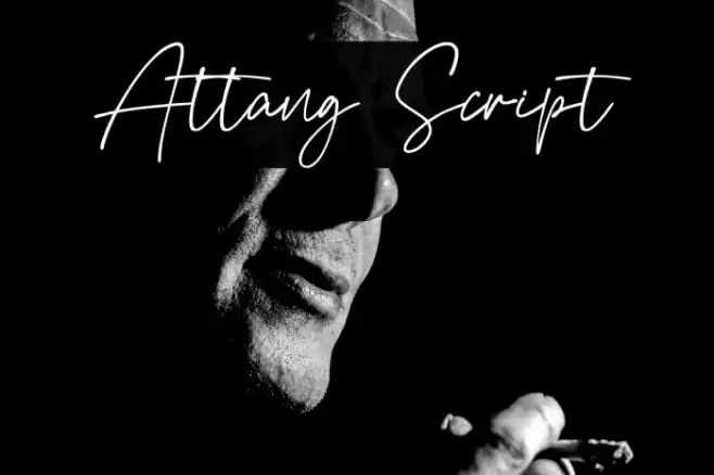 Attang Script Font examples