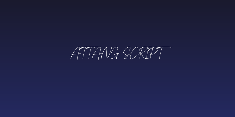 Attang Script Social Header