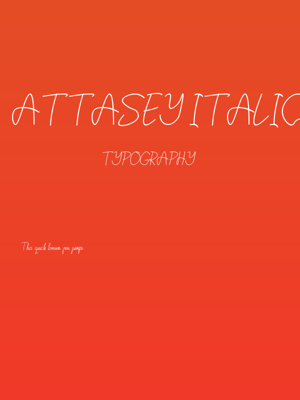 Attasey Italic Poster