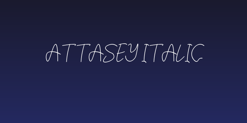 Attasey Italic Social Header