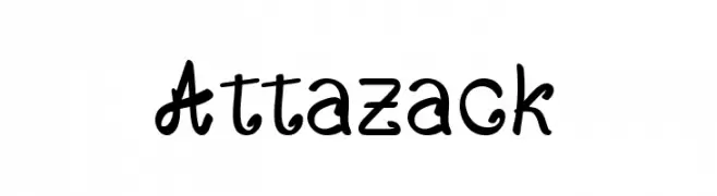 Attazack  les polices de caractères gratuit tlcharger