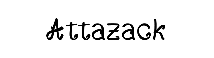 Attazack  Frei Schriftart Herunterladen