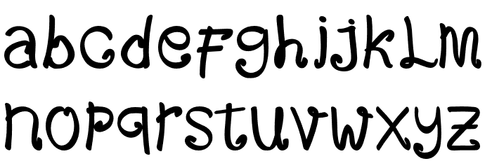 Attazack Font LOWERCASE