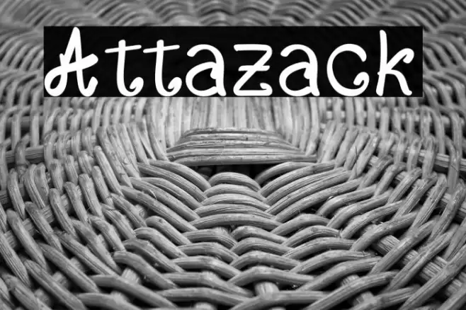 Attazack Font examples