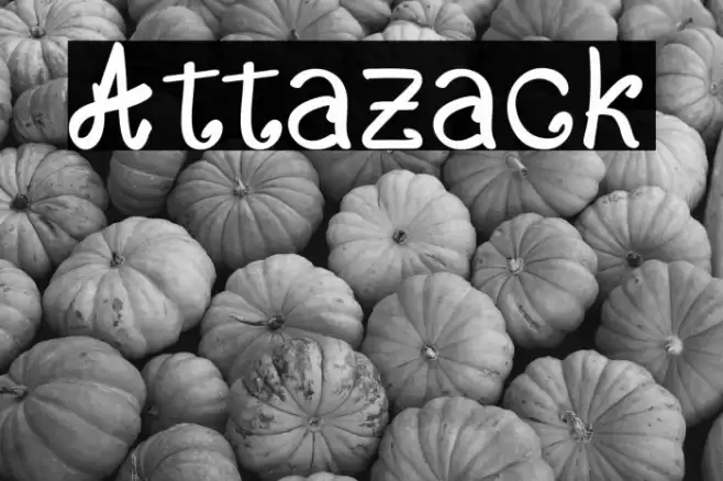 Attazack Font examples