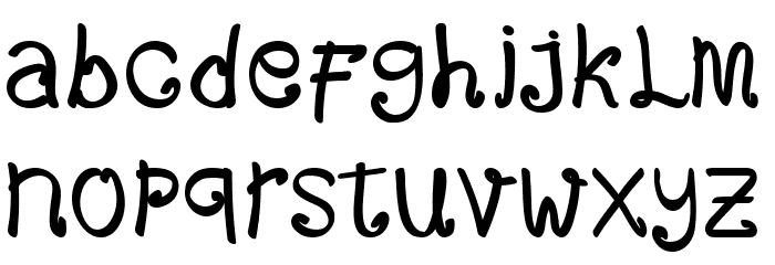Attazack Font LOWERCASE