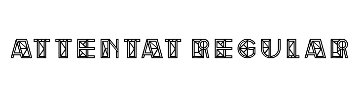 Attentat Regular  フリーフォントのダウンロード