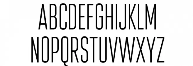 Attentica4F-UltraLight フォント 大文字